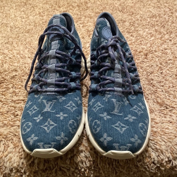 Louis Vuitton Other - NEW AUTH LOUIS VUITTON DENIM FASTLANE SNEAKER SHOE